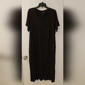 Lane Bryant Black Maxi Dress W/ Pockets